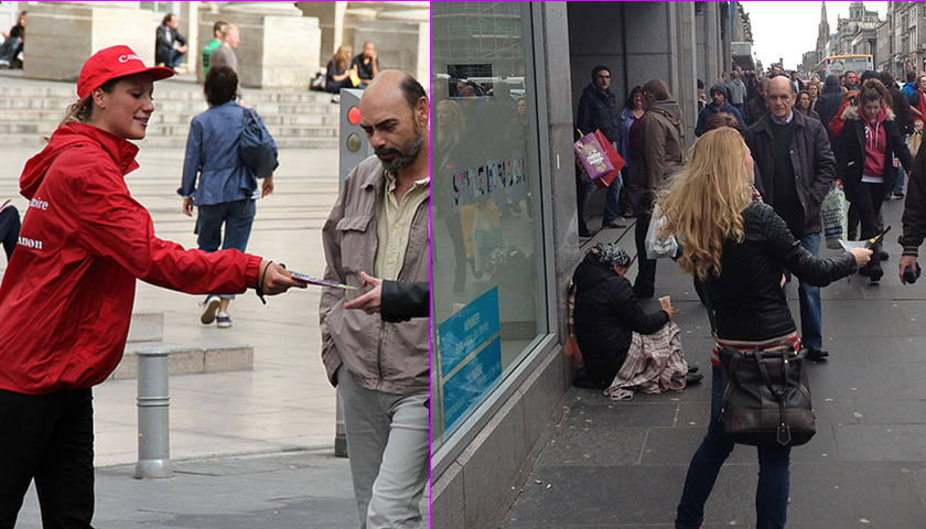 Hand to Hand distribution in London